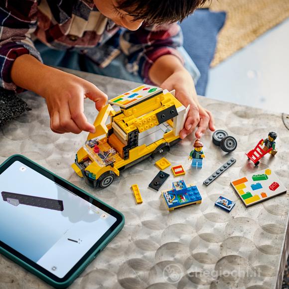 LEGO City 60500 Furgone LEGO Giocattolo, Camion per Consegne con 2 Minifigure, Carrello e Accessori, Regalo per Bambini da 6+