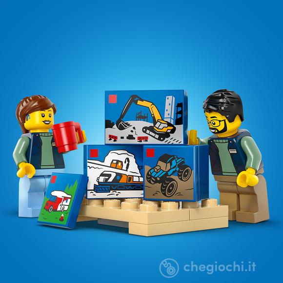 LEGO City 60500 Furgone LEGO Giocattolo, Camion per Consegne con 2 Minifigure, Carrello e Accessori, Regalo per Bambini da 6+