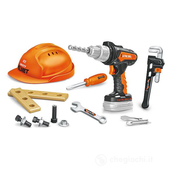 Trapano Con Casco e Accessori