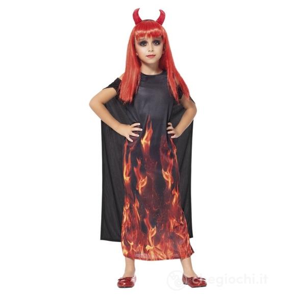 Costume diavolessa infuocata taglia 2-3 anni (S8969-XS)