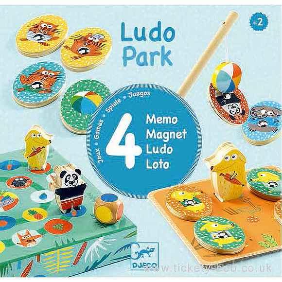 LudoPark - 4 giochi in legno (DJ01698)