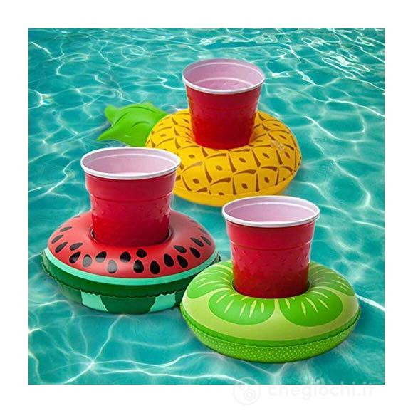 Tropical Fruit Pack Beverage Boat 3 Pz (Porta Bicchiere Gonfiabile)