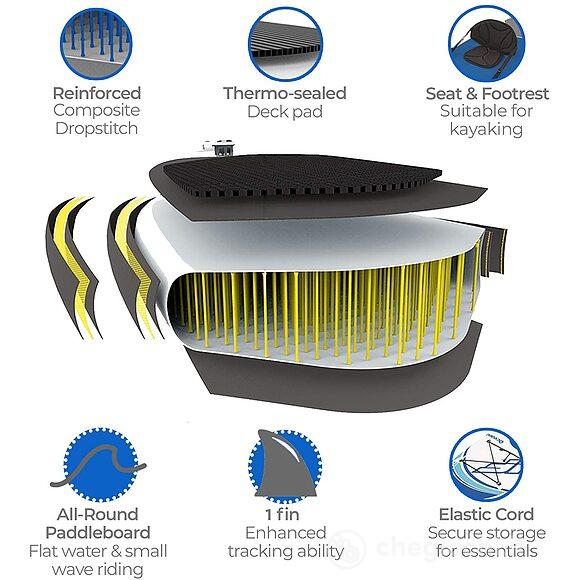 Tavola da SUP Gonfiabile Oceana Convertibile 305 x 84 x 12 cm (65350)