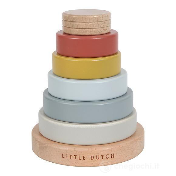 Piramide anelli da impilare in legno Stacking ring (LD4703)