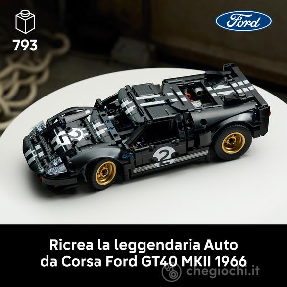 LEGO Technic 42223 Auto da Corsa Ford GT40 MKII 1966, Kit di Modellismo da Collezione per Adulti, Regalo per Appassionati