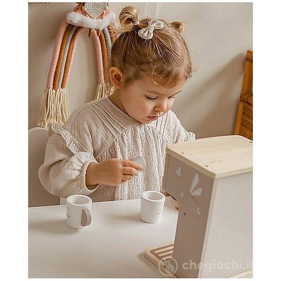 Macchina Da Caffè Giocattolo In Legno - Beige