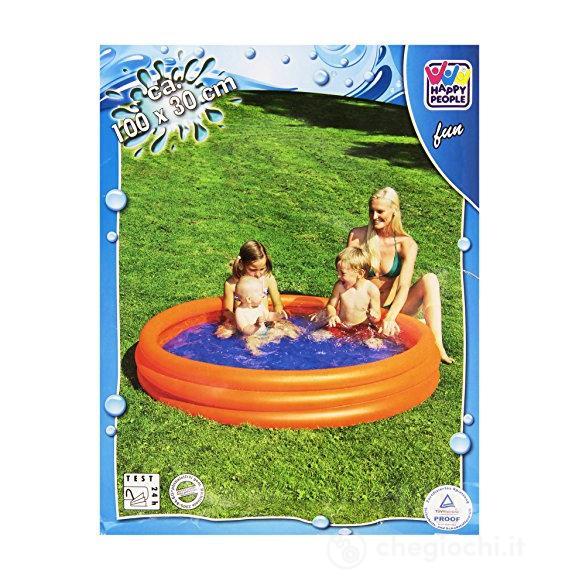 Piscina Con 3 Anelli 100x100x23 cm
