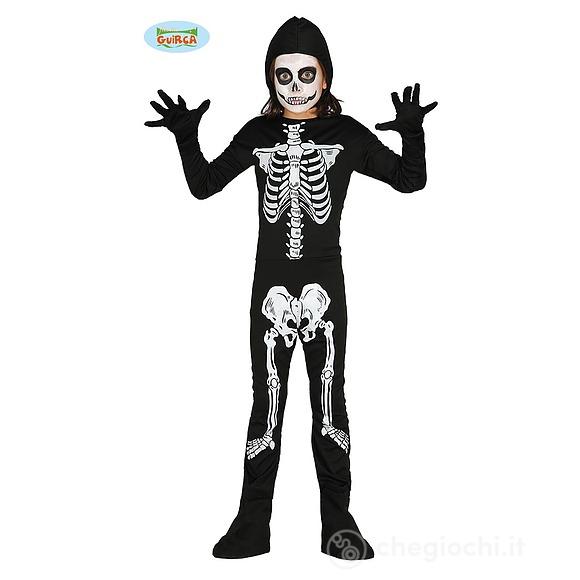 Costume Tuta Scheletro Bambino Bambina 10-12 Anni (78713)