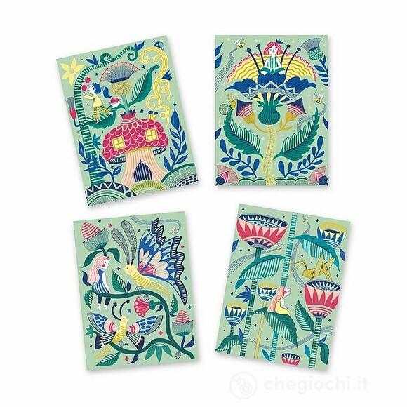 Carte da Grattare Fantasy garden - Small gifts for older ones - Scratch cards (DJ09719)