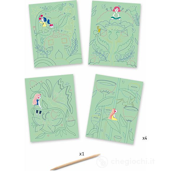 Carte da Grattare Fantasy garden - Small gifts for older ones - Scratch cards (DJ09719)