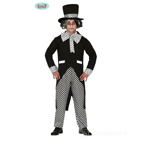 Costume Uomo Cappellaio Pazzo Bianco E Nero Taglia M (88719)
