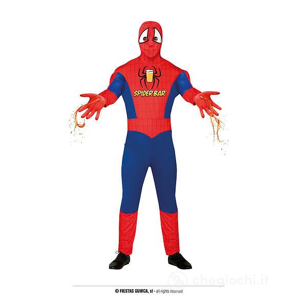 Costume Eroe Ragno "Spider Bar" Adulto Taglia 52-54 L (79723)