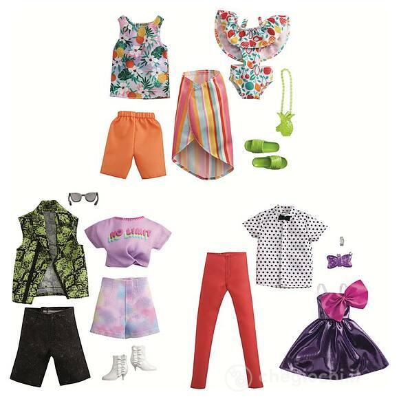 Vestiti Barbie + Ken Fashion 2 pezzi Assortiti