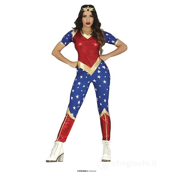 Costume Eroina Con Stelle Donna Adulta Taglia M 38-40 (79728)