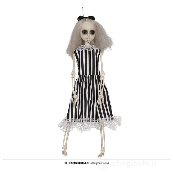 Pendente Bambina Fantasma Con Vestito A Righe 40 Cm (26729)