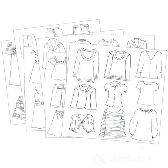 Drawing a fashion show