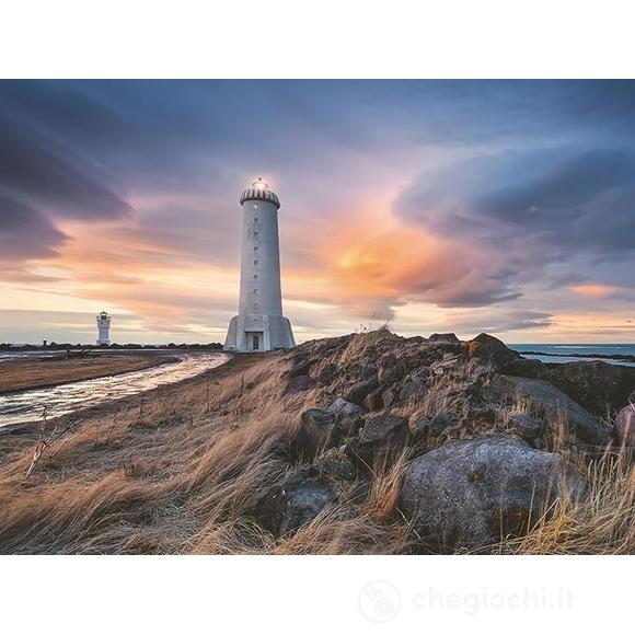 Cielo magico sopra il faro Akranes Islanda - Puzzle 1500 pezzi (12000732)