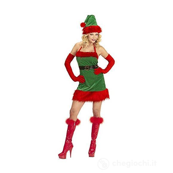 Elfo Aiutante Di Babbo Natale (Vestito, Cintura, Cappello) L