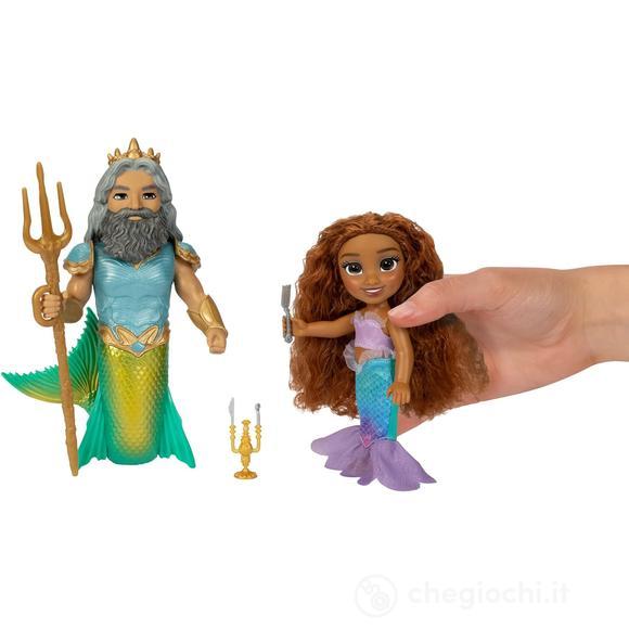Little Mermaid Live Action - 6 Petite Ariel And Triton Set