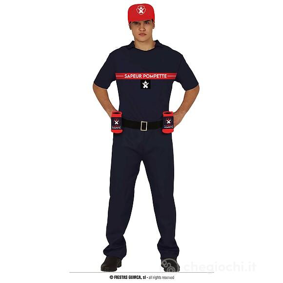 Costume Pompiere Francese Adulto Taglia 52-54 L (79736)