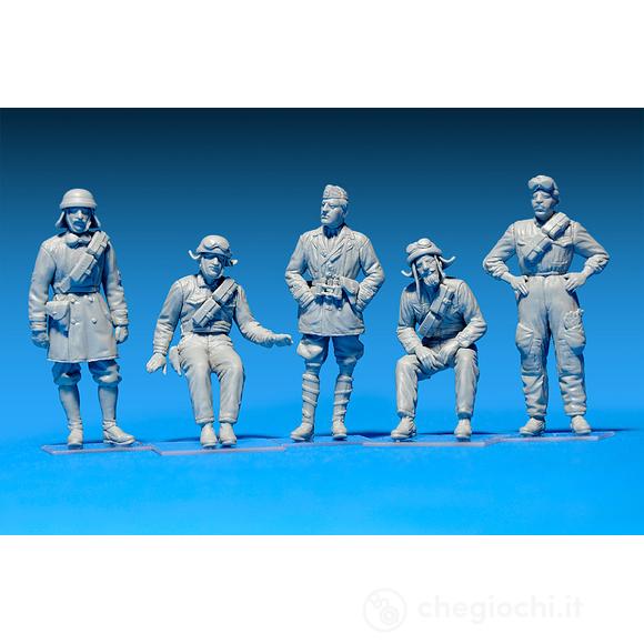 Italian Tank Crew. Resin Heads (MA35500) +14