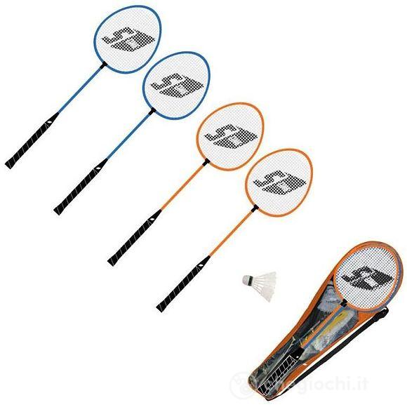 Set badminton "tour set" 4 giocatori con rete - senza paletti (704400001)