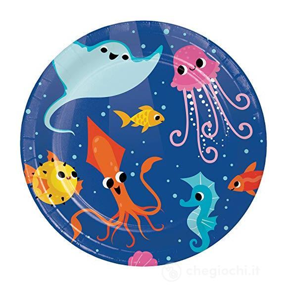 Piatti di carta Ocean Celebration 8 pz