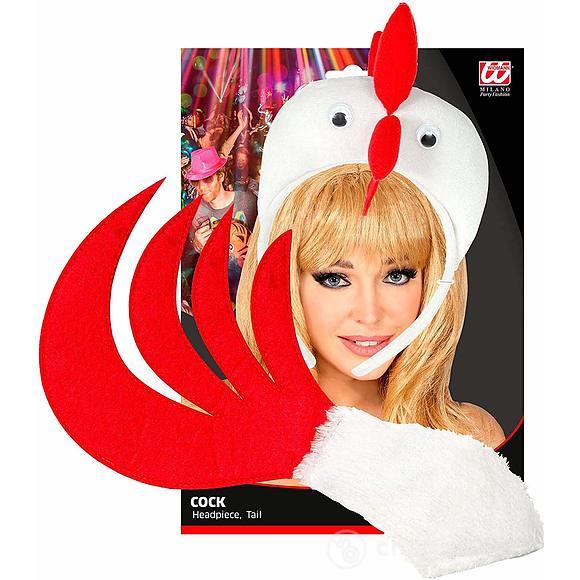 Cerchietto Gallo (copricapo, coda)