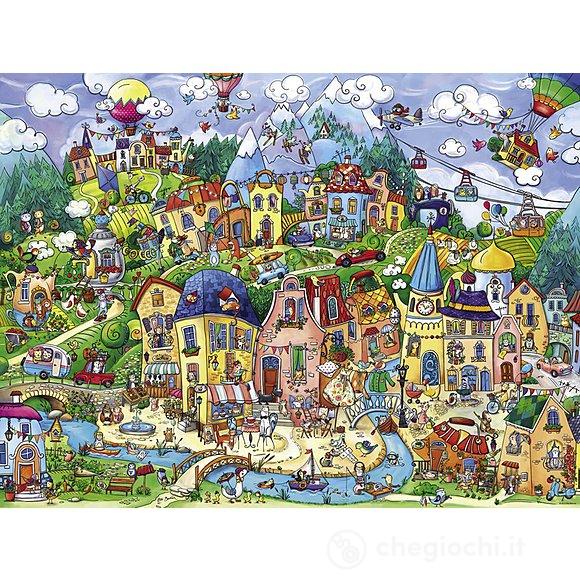 Puzzle 1500 Pezzi Triangolare - Paese Allegro