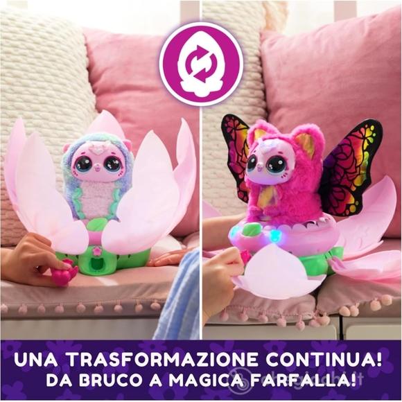 Bloomables Kittyfly - Da Bruco a Farfalla - Peluche Interattivo a Sorpresa
