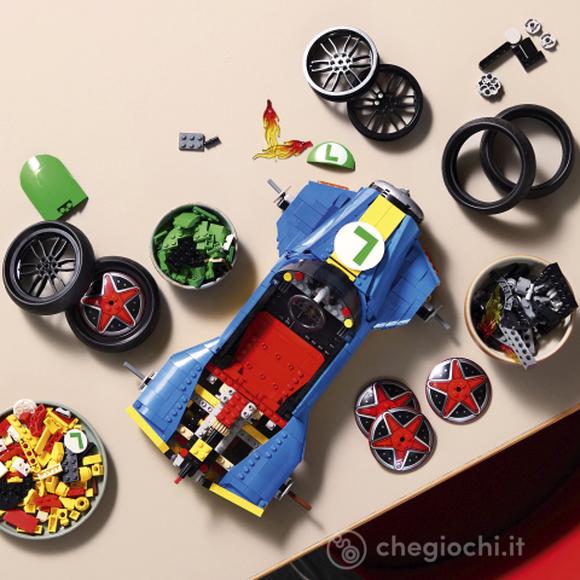 LEGO 72050 Mario Kart: Luigi e Mach 8, Kit per Adulti con Personaggio Nintendo e Auto, Gadget da Collezione, Regalo per Gamer