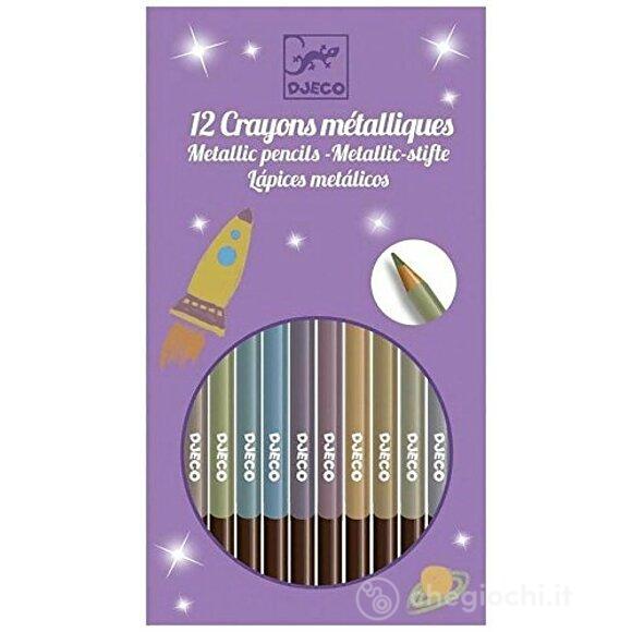 8 matite metallizzate - Colori per i più piccoli (DJ09753)