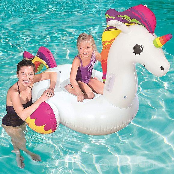 Cavalcabile Unicorno Fantasy cm 150x117 3+ Anni Con Maniglie