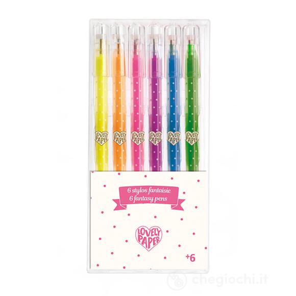 6 neon penne gel- Gel Pens (DD03756)
