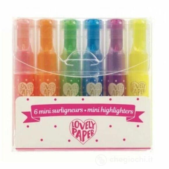 6 neon gel fluo evidenziatori (DD03757)