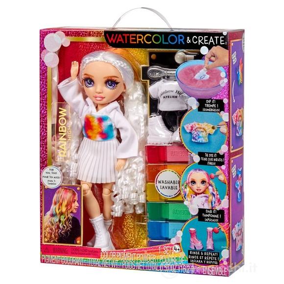 Bambola Rainbow High Watercolor & Create Doll Purple Eyes (507581)