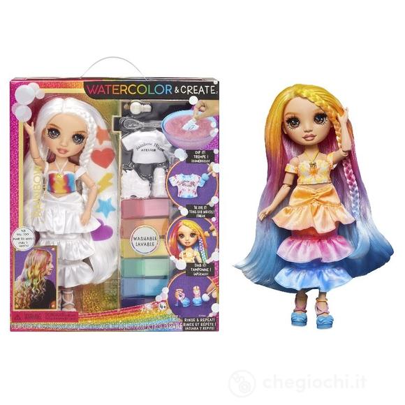 Bambola Rainbow High Watercolor & Create Doll Brown Eyes (507598)