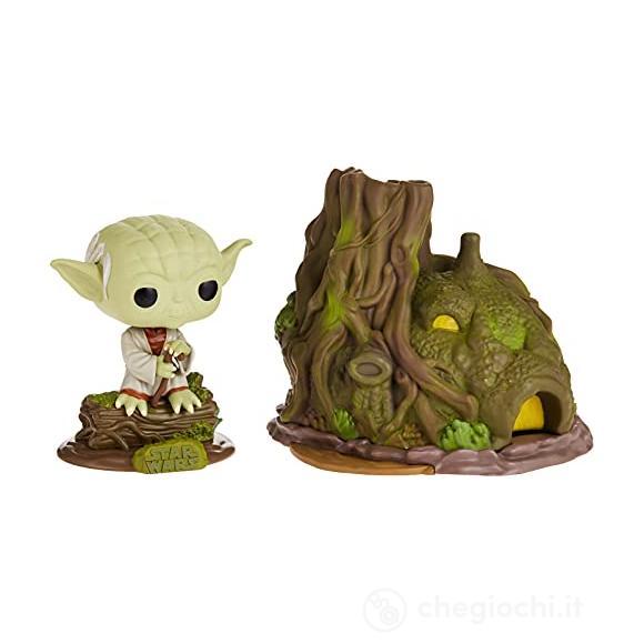Star Wars: Funko Pop! Town - The Empire Strikes Back - Dagobah Yoda With Hut (Vinyl Figure 11)