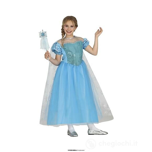 Costume Principessa Del Ghiaccio Bambina Taglia 10-12 Anni (77770)
