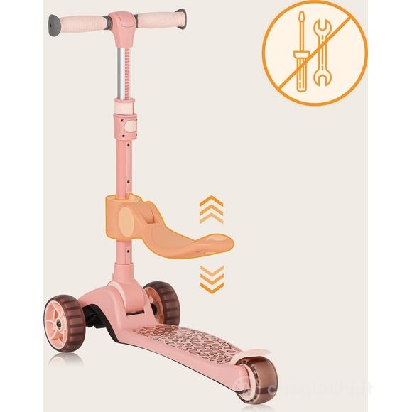 Monopattino Bici 2in1 - Franky Rosa 3 ruote