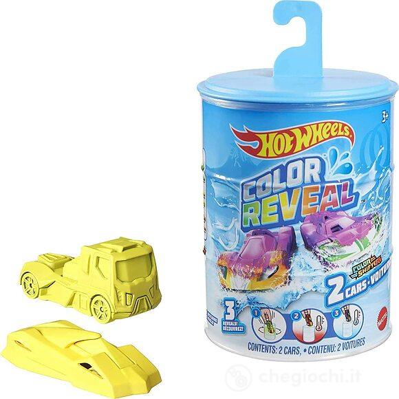 Hot Wheels Color Reveal Confezione da 2 Veicoli in scala 1:64 Macchinine Cambia Colore (HBN63)