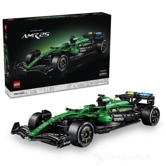 LEGO Technic 42240 Auto F1 Aston Martin Aramco AMR24, Kit di Modellismo Formula 1 per Adulti da Collezione, Regalo per Fan
