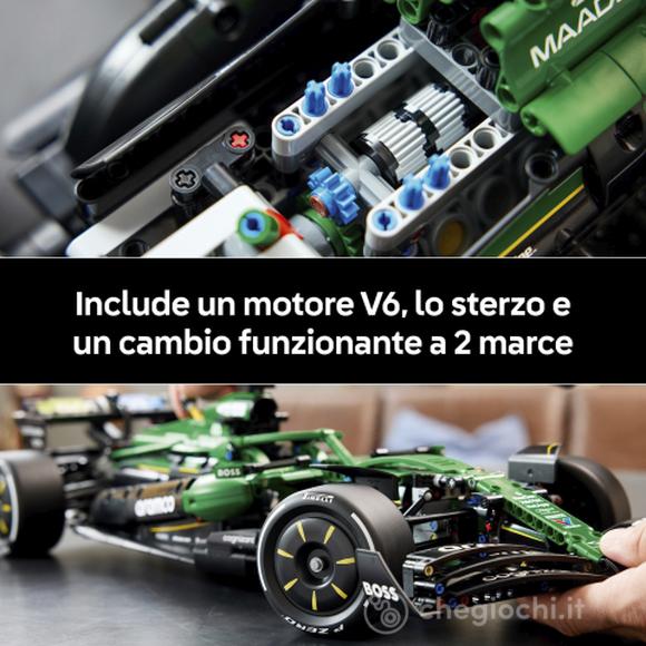 LEGO Technic 42240 Auto F1 Aston Martin Aramco AMR24, Kit di Modellismo Formula 1 per Adulti da Collezione, Regalo per Fan
