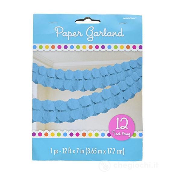 Festone Ghirlanda Carta Celeste 3,65 Mt