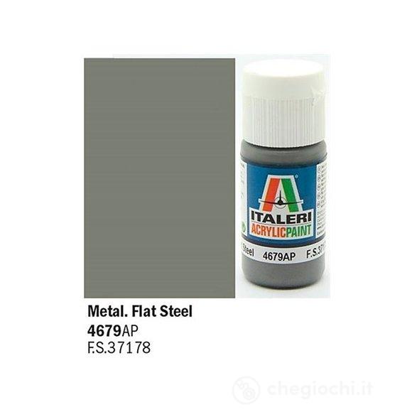Colore grigio metallizzato Flat Steel 20 ml (4679AP)