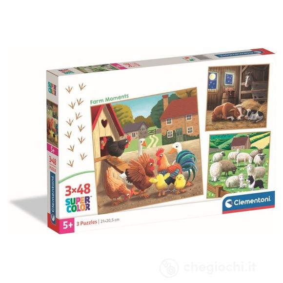 Puzzle 3x48 pz - Farm Moments (25791)