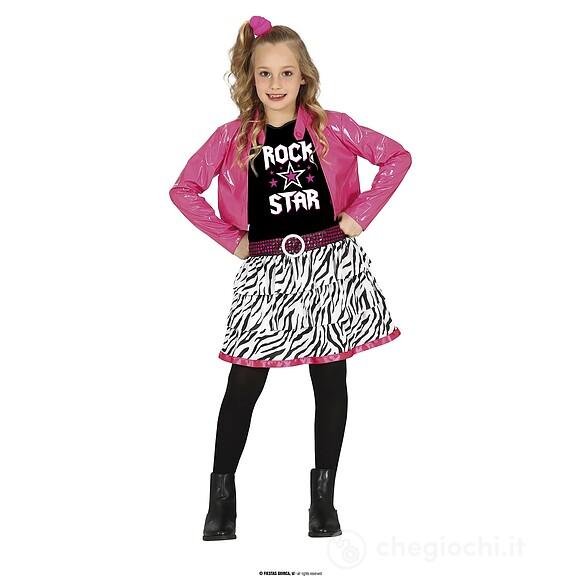 Costume Star Del Rock Bambina 10-12 Anni (77791)