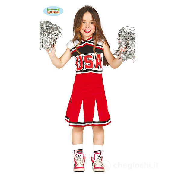 Costume Cheerleader Bambina Taglia 10-12 Anni (82792)