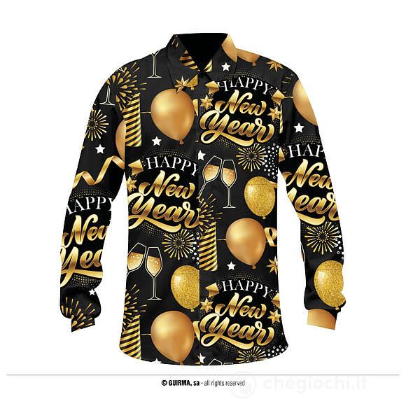 Camicia Ultimo Dell'anno Happy New Year 48 - 50  (M) (31803)