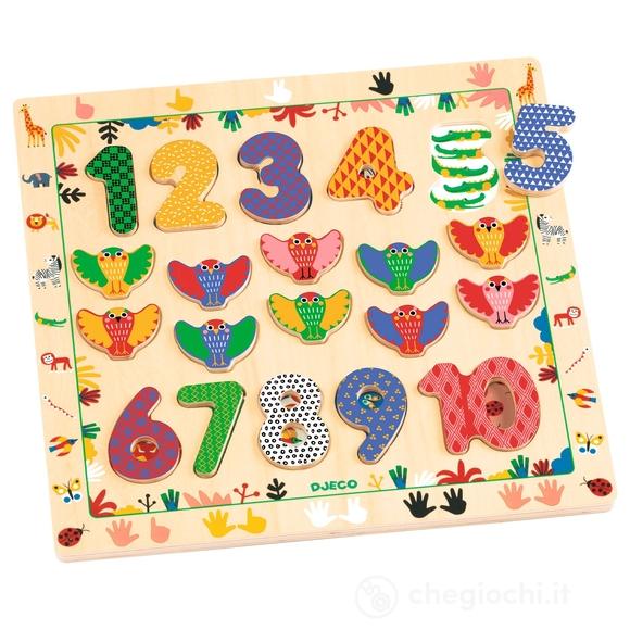 Puzzle In Legno Numeri Ad Incastro (DJ01809)